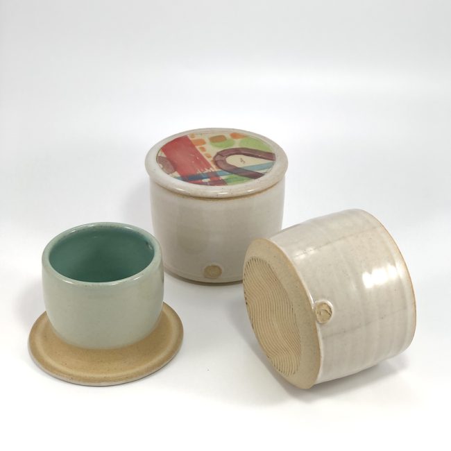 Monoprint Butter Bell Details