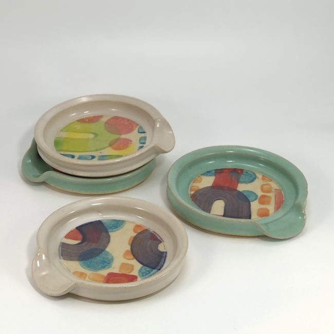 Monoprint Spoon Rests