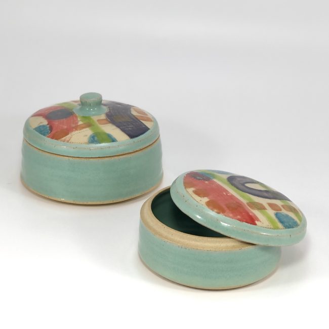 Monoprint Trinket Jars